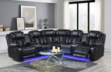 S2021 Lucky Charm Sectional (Black) - Eve Furniture