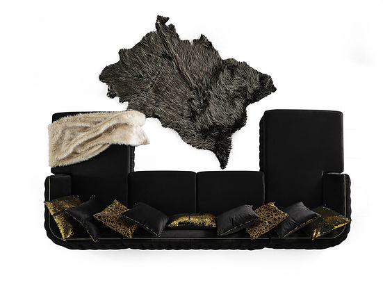 Sicilya Sectional (Black)