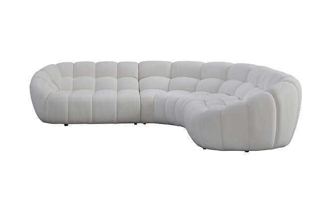 MI-2126B Bubbles White Sectional