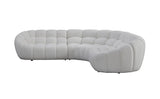 MI-2126B Bubbles White Sectional