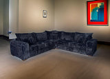 S345 Noah (Black) 3pc Sectional