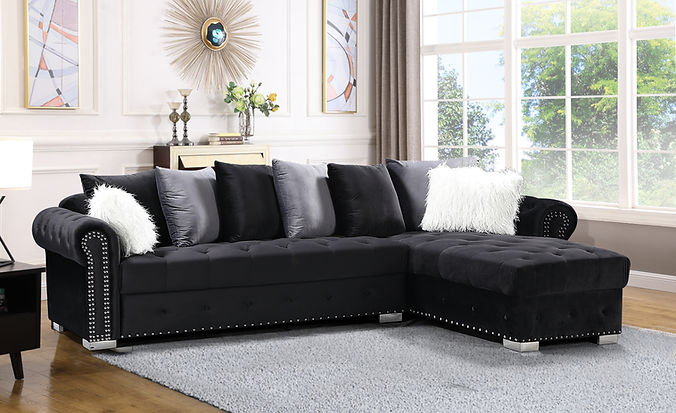 S8186 Milan Sectional (Black)