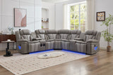 Innova Grey Reclining Sectional by New Era Innovations at Eve Furniture