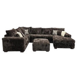 Texan Chocolate 4-Piece Right Arm Facing (RAF) Sectional by New Era Innovations at Eve Furniture