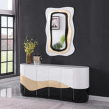 Nimbus White/Black Console Table by New Era Innovations at Eve Furniture