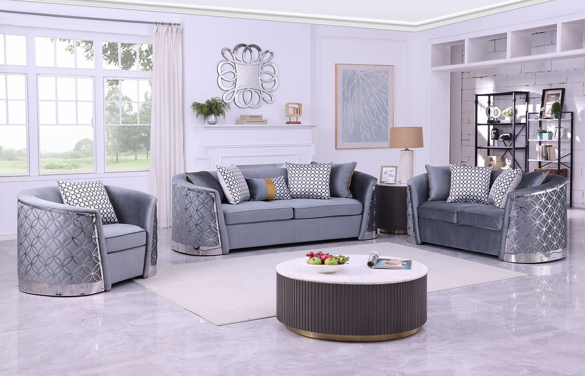 Athena Grey Living Room Set by New Era Innovations at Eve Furniture