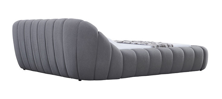 B127 Bubbles Queen Bed (Grey)