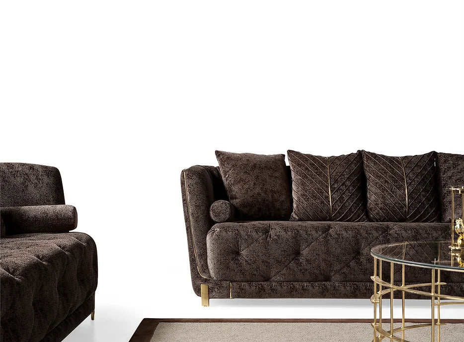 Elit Brown Living Room Set