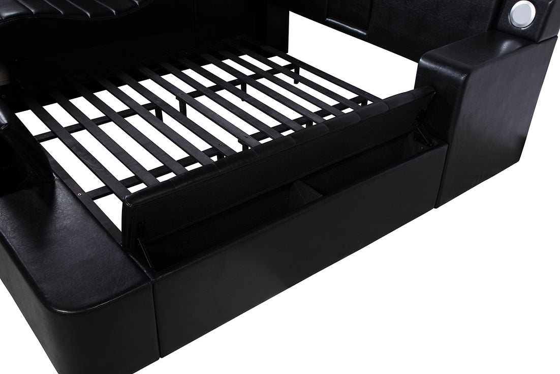 B420 APOLLO Black King Bed