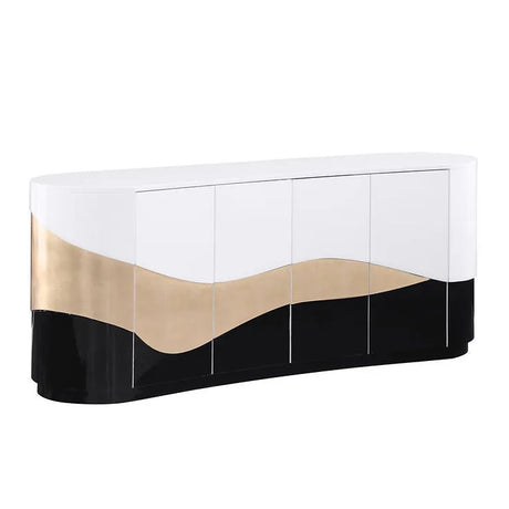Nimbus White/Black Console Table by New Era Innovations at Eve Furniture