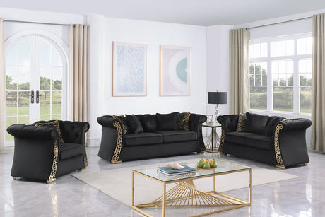 Curamo Black Living Room Set by New Era Innovations at Eve Furniture