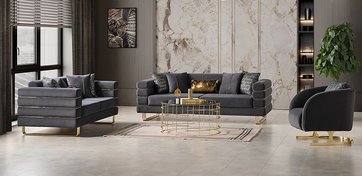 Luma Grey Living Room Set