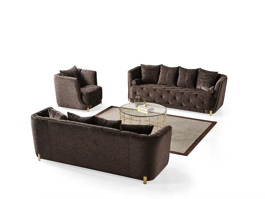 Elit Brown Living Room Set