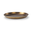 Eagan 24.0L x 24.0W x 2.0H Brass Aluminium Tray Large by Mercana at Eve Furniture