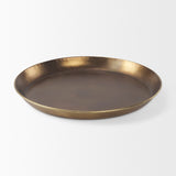 Eagan Brass Aluminium Tray Large by Mercana at Eve Furniture