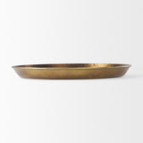 Eagan Brass Aluminium Tray Large by Mercana at Eve Furniture