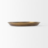 Eagan Brass Aluminium Tray Medium by Mercana at Eve Furniture