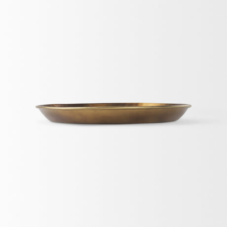 Eagan Brass Aluminium Tray Medium by Mercana at Eve Furniture