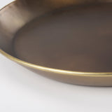 Eagan Brass Aluminium Tray Medium by Mercana at Eve Furniture