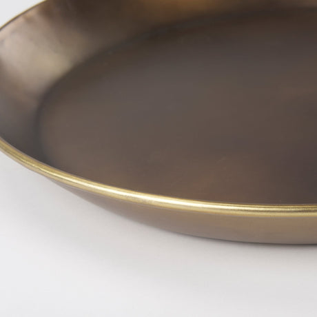 Eagan Brass Aluminium Tray Medium by Mercana at Eve Furniture
