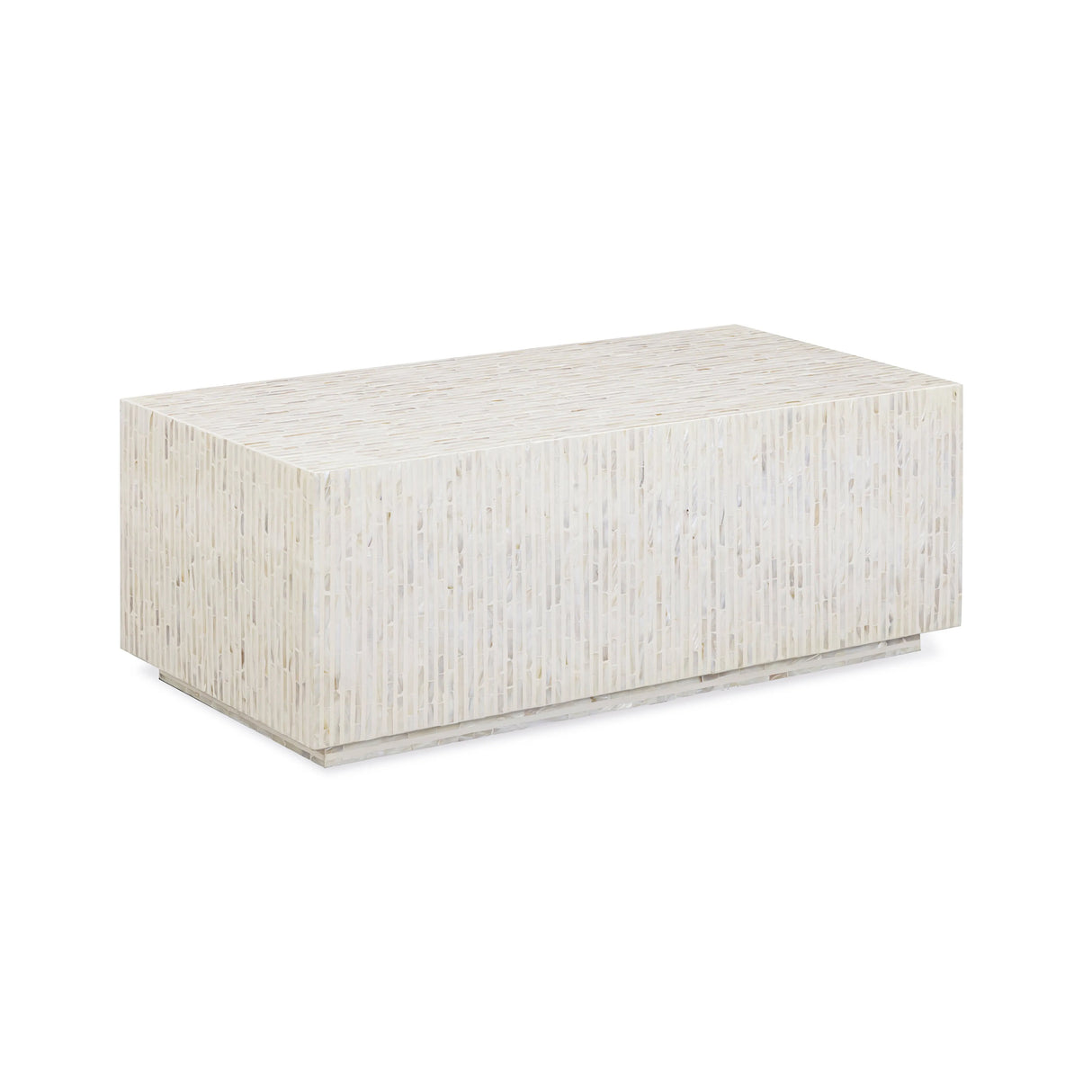 Earl 48" Shell Rectangular Coffee Table by TOV Furniture at Eve Furniture