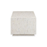 Earl 48" Shell Rectangular Coffee Table by TOV Furniture at Eve Furniture
