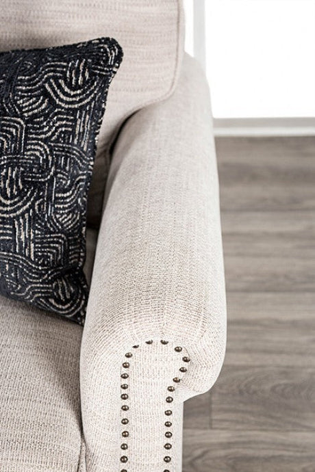 Earley Beige Upholstery Living Room Set by Furniture of America at Eve Furniture