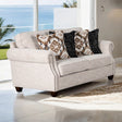 Earley Light Gray Loveseat by Furniture of America at Eve Furniture