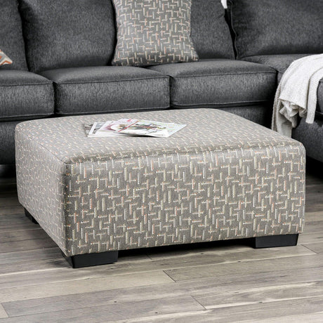 Earl Gray Ottoman by Furniture of America at Eve Furniture