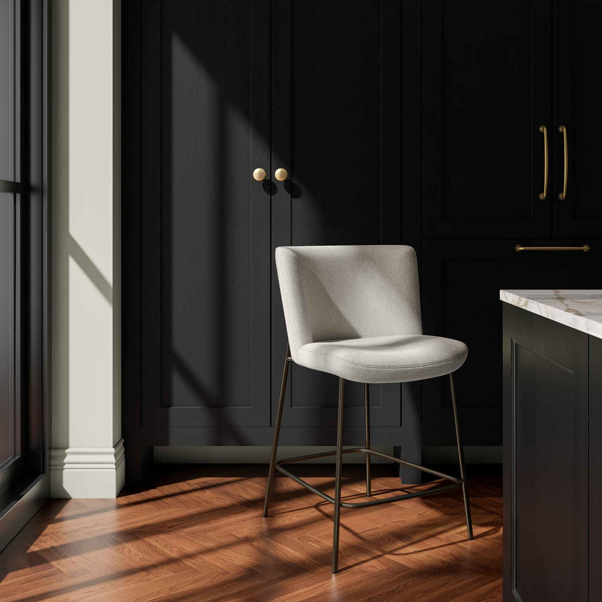 Early Beige Counter Stool by Moe's Home at Eve Furniture