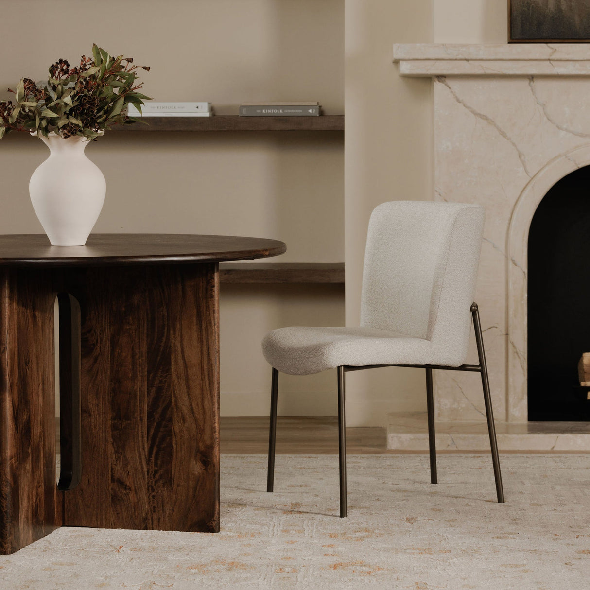 Early Beige Dining Chair (Set of 2) by Moe's Home at Eve Furniture