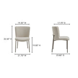 Early Beige Dining Chair (Set of 2) by Moe's Home at Eve Furniture