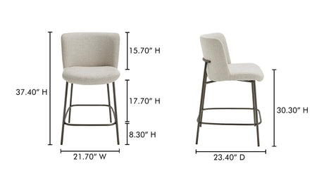 Early Counter Stool Beige by Moe's Home at Eve Furniture