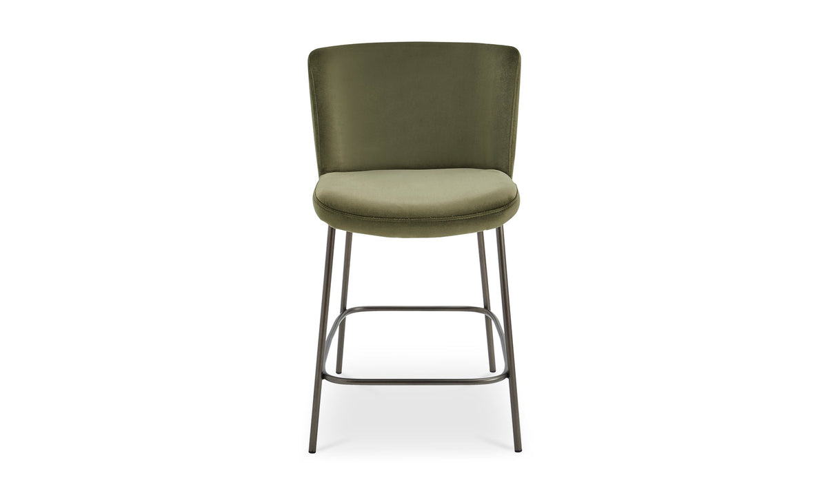 Early Counter Stool Faux Green Mohair by Moe's Home at Eve Furniture