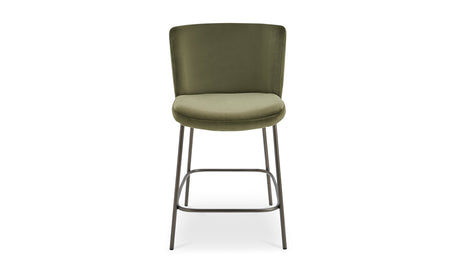 Early Counter Stool Faux Green Mohair by Moe's Home at Eve Furniture
