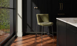 Early Counter Stool Faux Green Mohair by Moe's Home at Eve Furniture