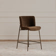 Early Dark Brown Bar Stool by Moe's Home at Eve Furniture
