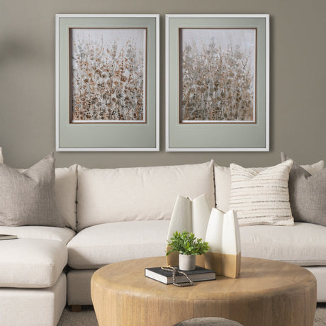 Early Fall Flowers I by Tim OToole a Hand Embellished Textured Framed Art Print Matted under Glass by Mercana at Eve Furniture