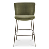 Early Green Bar Stool Faux Mohair by MOES at Eve Furniture
