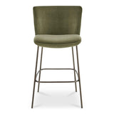 Early Green Bar Stool Faux Mohair by Moe's Home at Eve Furniture