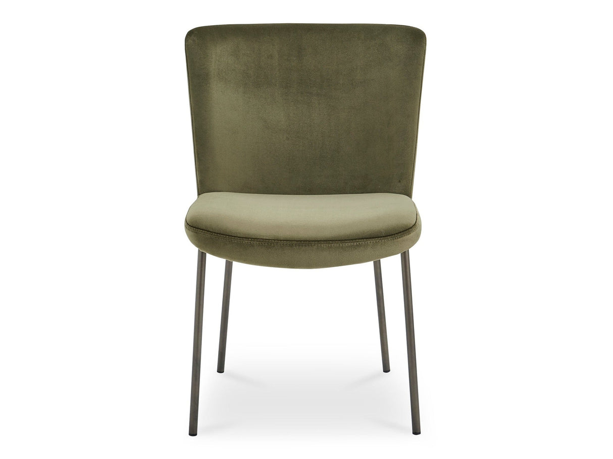 Early Green Dining Chair Mohair (Set of 2) by MOES at Eve Furniture