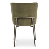 Early Green Dining Chair Mohair (Set of 2) by Moe's Home at Eve Furniture
