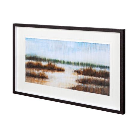 Early Morning Mist by Liz Jardine a Hand Embellished Textured Framed Art Print Matted under Glass by Mercana at Eve Furniture
