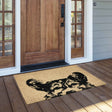 Earnest Dog Black/Sand Doormat 24x36 by Classic Home at Eve Furniture