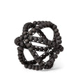 Earnhardt I Small Black Wooden Beaded Orb by Mercana at Eve Furniture