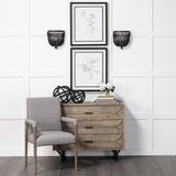 Earnhardt II Large 11L x 11W Black Wooden Beaded Orb by Mercana at Eve Furniture