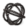 Earnhardt II Large 11L x 11W Black Wooden Beaded Orb by Mercana at Eve Furniture