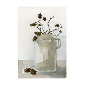 Earthenware by Mercana Studio a Hand Embellished Textured Canvas by Mercana at Eve Furniture