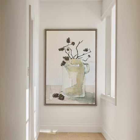 Earthenware by Mercana Studio a Hand Embellished Textured Framed Canvas by Mercana at Eve Furniture