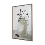 Earthenware Jug a Hand Embellished Textured Framed Canvas by Mercana at Eve Furniture
